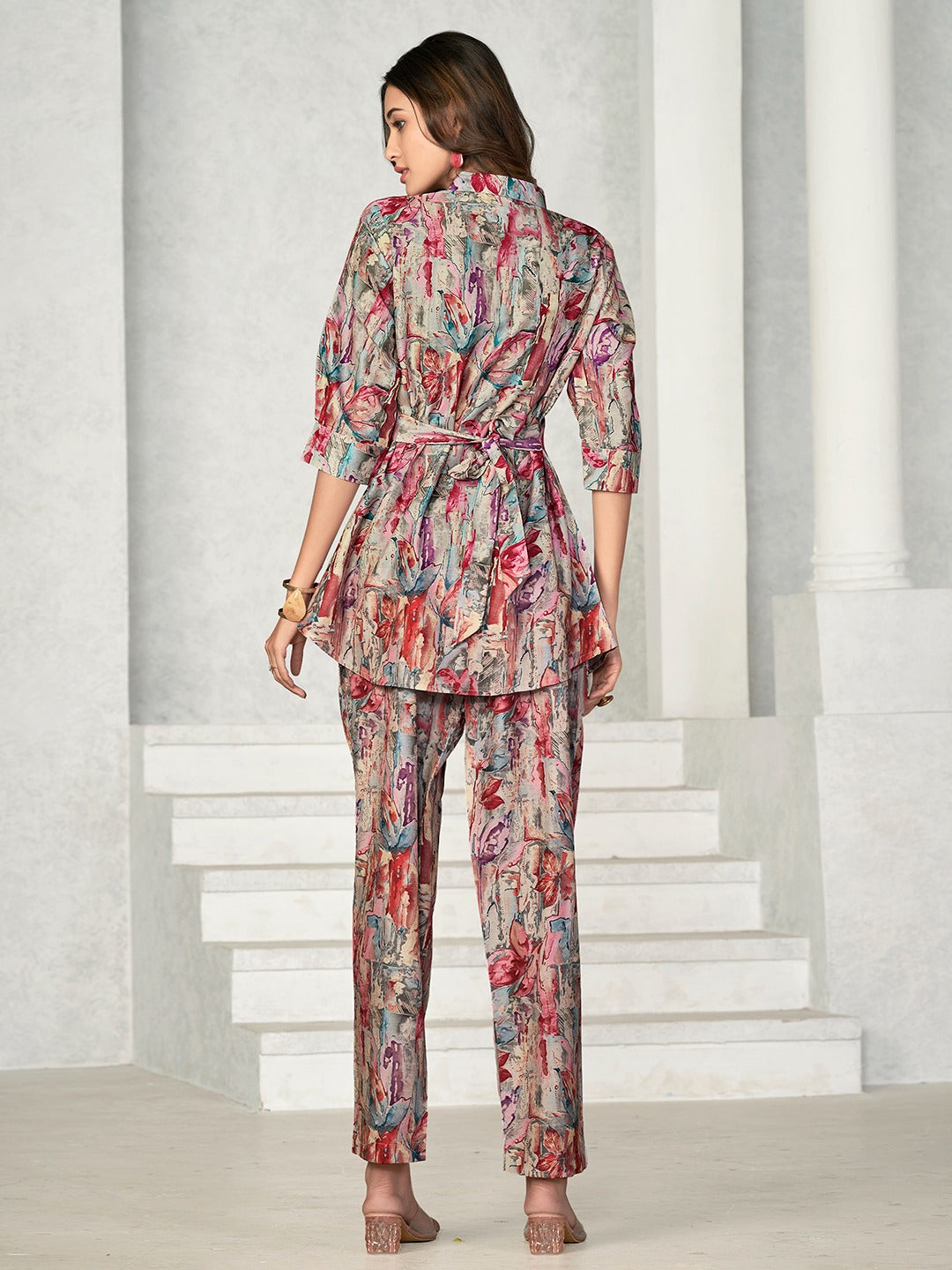 Awesome Magenta red Muslin Co Ord Set