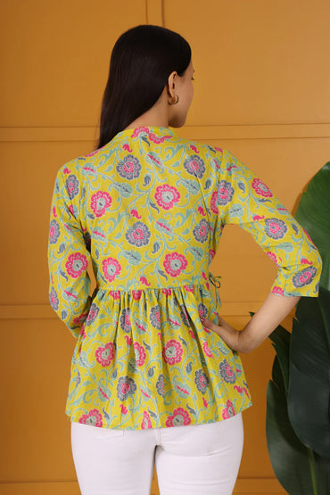 Hosita Mustard and Rust Maroon Tunic Combo