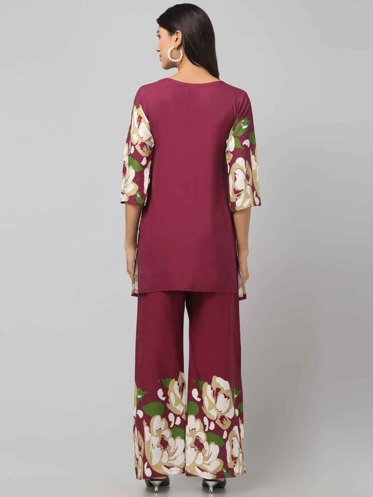 Cavern Violet Printed Cotton Co-Ord Set