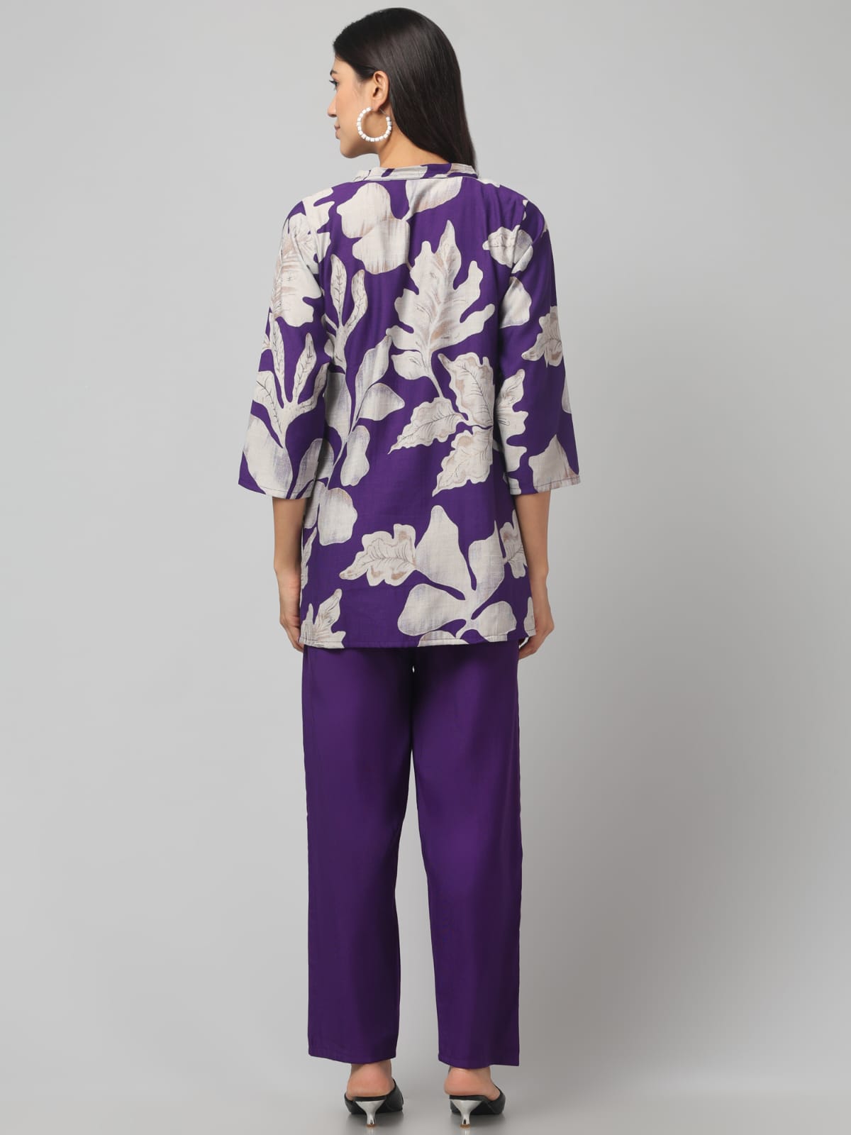Beautiful Violet Printed Co Ord Set